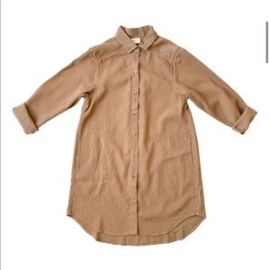 Curator SF Workshirt Dress Camel Small